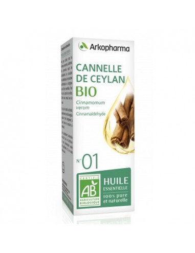 Arkopharma Cannelle de Ceylan Bio N°1 Huile Essentielle. 5ml