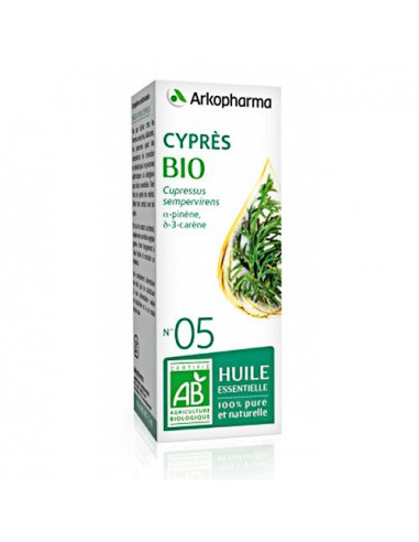 Arkopharma Cyprès Bio N°5 Huile Essentielle. 10ml