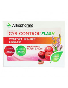 Cys-Control Flash Confort Urinaire. 20 gélules - 5 jours