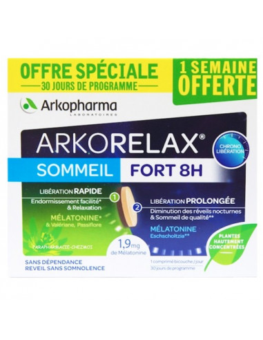 Arkorelax Sommeil Fort 8h. Offre spéciale 30 jours de programme