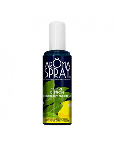 Aromaspray Assainisseur d'atmosphère 100% naturel. Cèdre Citron. Spray de 100ml