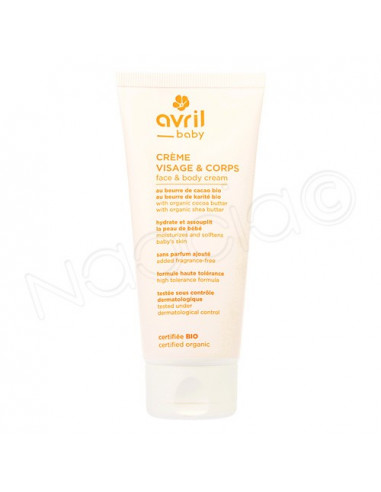 Avril Baby Crème Visage & Corps Bio Bébé. 100ml