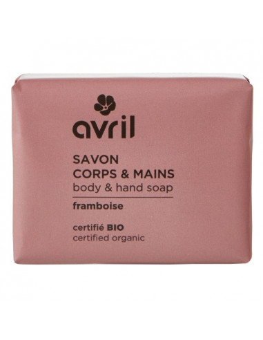 Avril Savon Corps & Mains Framboise Bio. 100g