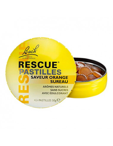 Fleurs de Bach Rescue Pastilles Orange Sureau. 50g sérénité au quotidien !