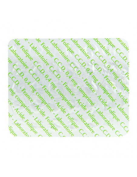 Acide Folique CCD 0,4mg Femmes Enceintes Carences 30 comprimés  - 3