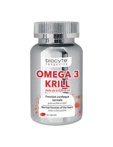 Biocyte Omega 3 Krill 500mg. 90 capsules dont 45 offertes