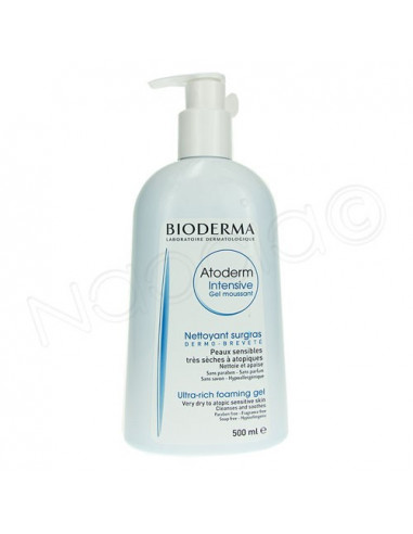 Bioderma Atoderm Intensive Gel Moussant Nettoyant Surgras. 500ml