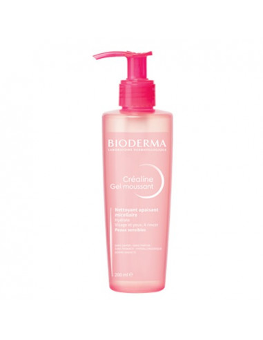 Bioderma Créaline Gel Moussant Nettoyant Apaisant Micellaire Visage et yeux. 200ml -