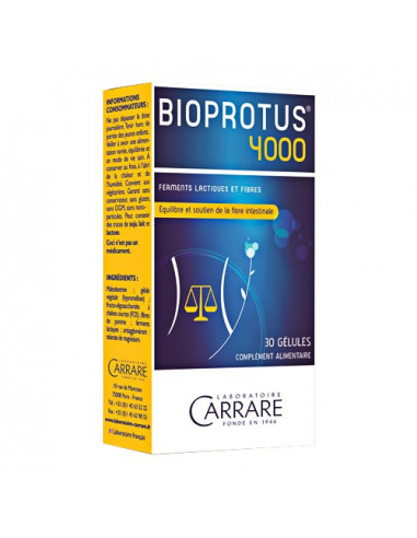 Bioprotus 4000 Confort de la flore intestinale. 30 gélules - digestion & transit intestinal