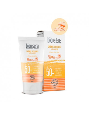 Bioregena Creme Solaire Special Bebe Spf50 Hypoallergenique Sans Parfum Ni Alcool 40ml Archange Pharma