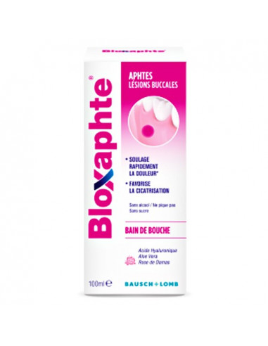 Bloxaphte Bain de Bouche Aphtes Lésions Buccales. 100ml