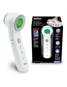 Braun Thermomètre Sans Contact + Frontal BNT 400 - thermomètre bébés nourrissons & adultes