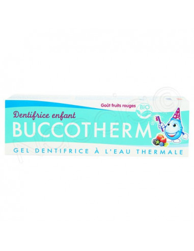 Buccotherm Dentifrice enfant bio à l'Eau Thermale Goût fruits rouges. 50ml