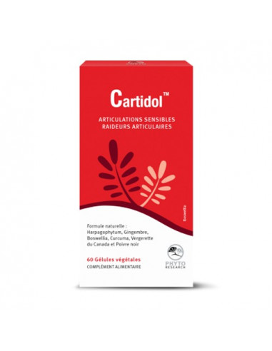 Cartidol Articulations Sensibles. 60 gélules végétales