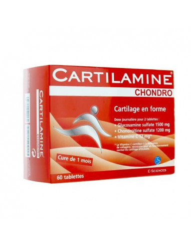 Cartilamine Chondro Cartilage en forme souplesse articulaire. 60 tablettes -