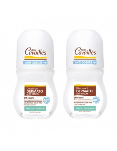 Rogé Cavaillès Déodorant Dermato Anti-odeurs 48h. Lot 2x50ml