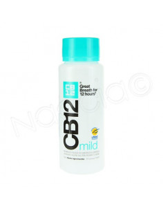 CB12 Mild Bain bouche Haleine Sûre Menthe légère effet 12h. Flacon 250ml