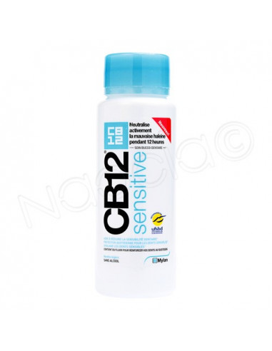 CB12 Sensitive Bain de Bouche sans alcool contre la mauvaise haleine. 250ml