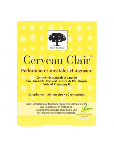 New Nordic Cerveau Clair Performances mentales et mémoire 60 comprimés