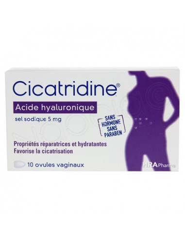 Cicatridine Acide Hyaluronique. 10 ovules vaginaux