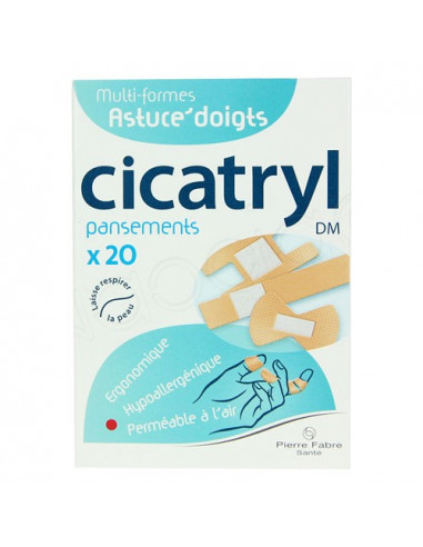 Cicatryl Pansements Multi-formes Astuce'Doigts. x20
