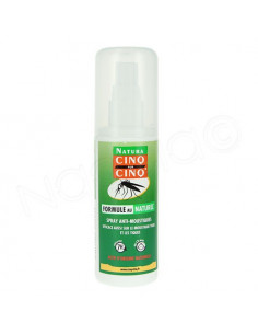 Cinq sur Cinq Spray Anti-moustiques Formule au Naturel. 100ml