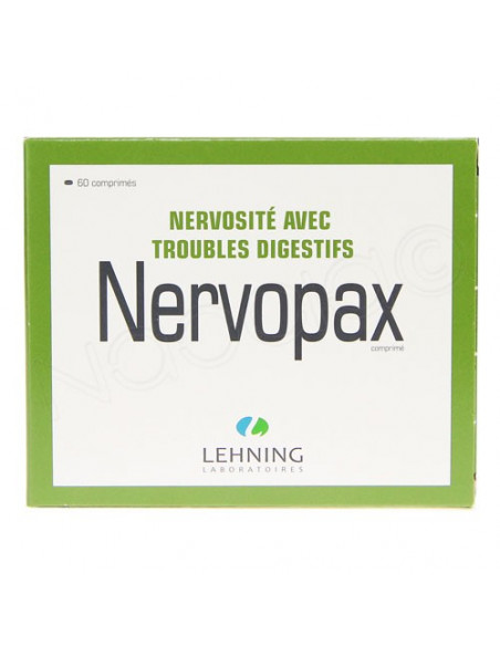LEHNING NERVOPAX NERVOSITE AVEC TROUBLES DIGESTIFS. 60 COMPRIMES - Pharmacie en ligne