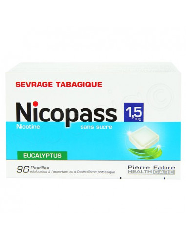 Nicopass Sevrage Tabagique Eucalyptus Sans Sucre 1
