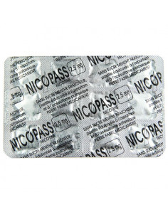 Nicopass Menthe Fraîcheur Sans Sucre 2,5mg 96 pastilles 2