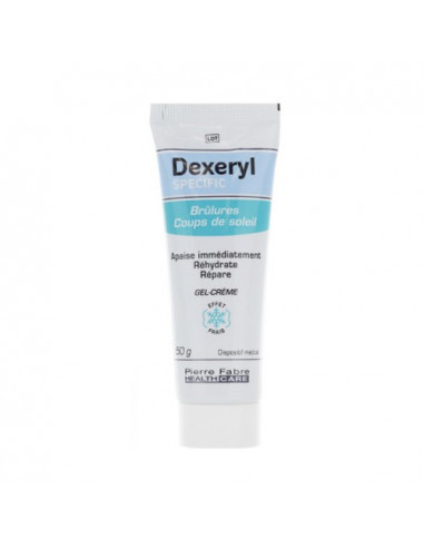 Dexeryl Specific Brûlures Coups de soleil Gel-crème effet frais apaise répare. 50g -