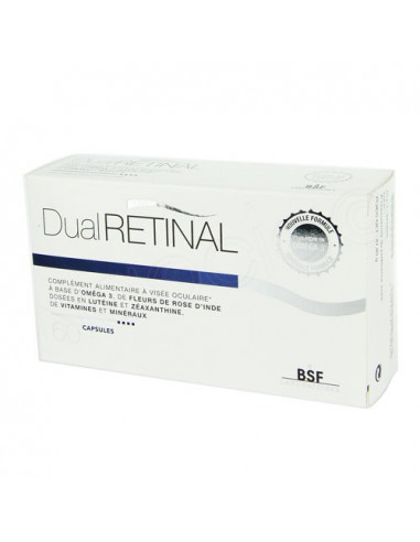 DualRetinal Complément alimentaire à Visée oculaire. 60 capsules