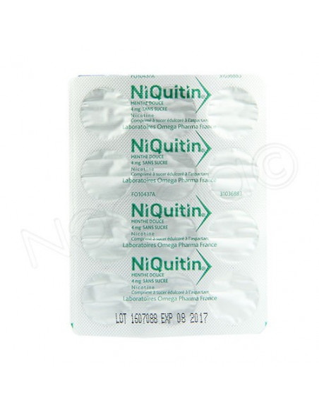 Niquitin menthe douce sans sucre 4mg 96 comprimés à sucer Niquitin - 2