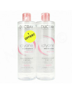 Ducray Ictyane Eau Micellaire Hydratante 1 acheté : 1 offert lot 2X400ml Ducray - 1