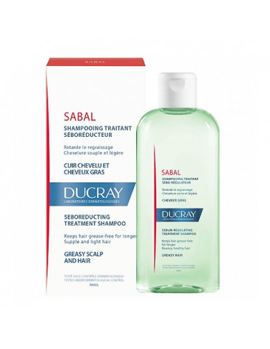 Ducray Sabal Shampooing Traitant Séboréducteur Cuir Chevelu et Cheveux Gras 200ml Ducray - 1