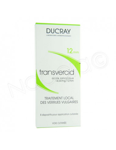 Ducray Transvercid 12mm Verrues vulgaires 8 dispositifs  - 1