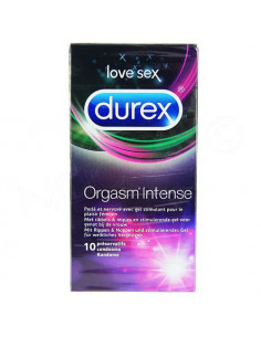 Durex Orgasm'Intense Préservatifs x10 Durex - 1