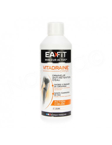 Eafit Vitadraine Drink Draineur Anti-rétention d'eau 500ml Ea Pharma - 1