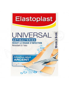 Elastoplast Pansement Universal Antibactérien 10 x 6 cm 10 bandes à découper  - 1