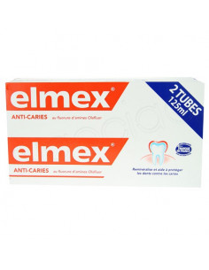 Elmex Anti-caries Dentifrice Lot 2x125ml Elmex - 1