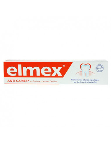 Elmex Protection Caries Pâte dentifrice sans menthol Tube 75ml Elmex - 1
