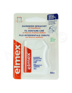 Elmex Fil dentaire ciré au fluorure d'amines Olafluor Distributeur 50m Elmex - 1