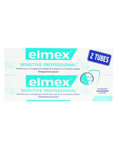Elmex Sensitive Professional Dentifrice Lot 2x75ml Elmex - 1
