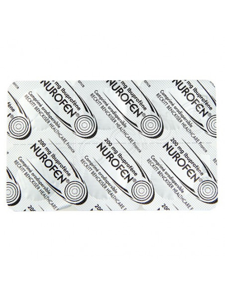 Nurofen Ibuprofene 200mg Douleurs et Fièvre Goût Citron 12 comprimés orodispersibles Nurofen - 2