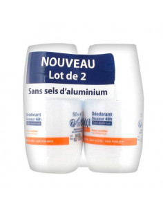 ETIAXIL Déodorant douceur sans aluminium Roll-on Lot 2x50ml Etiaxil - 1