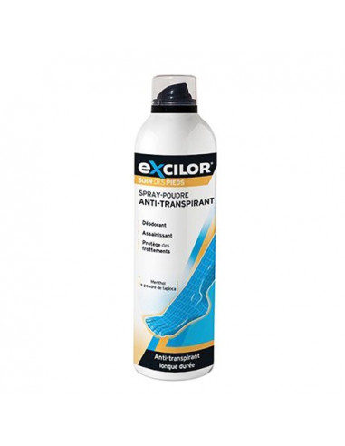Excilor Spray-Poudre Anti-Transpirant Longue durée 150ml Cooper - 1