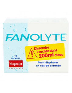 Fanolyte Préparation Diététique Réhydratation Diarrhée 10 sachets  - 1