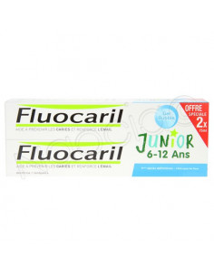Fluocaril Junior 6-12 ans Dentifrice Gel Bubble Lot 2x75ml Fluocaril - 1