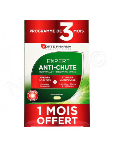 Forté Pharma Expert Anti-Chute des cheveux Lot 3x30 comprimés dont 30 comprimés offerts Forté Pharma - 1