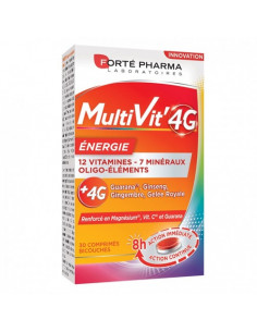 Forté Pharma MultiVit'4G Energie 30 comprimés bicouches Forté Pharma - 1
