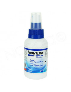 Frontline Spray Traitement puces, tiques et poux sur Chats & Chiens 100ml  - 1